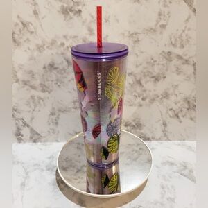 Starbucks Fall 2023 Lilac & Jellyfish & Parasols 24 Oz Venti Cold Cup Tumbler